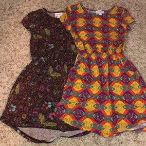 LulaRoe Girls Size 6 Dresses lot of 2